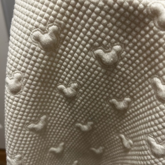 Disney Mickey Mouse Ivory A Line textured size S skirt - Picture 2 of 9